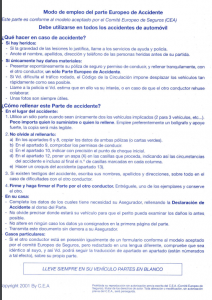 Parte de accidente